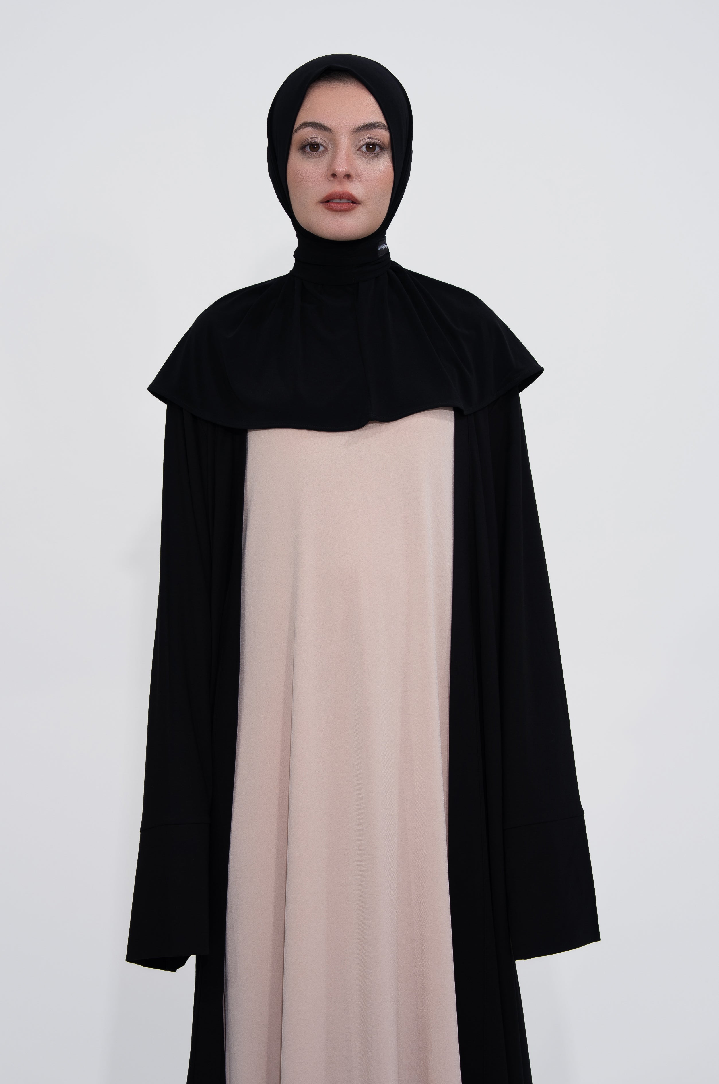 Tesettür Kaftan - Charcoal Black