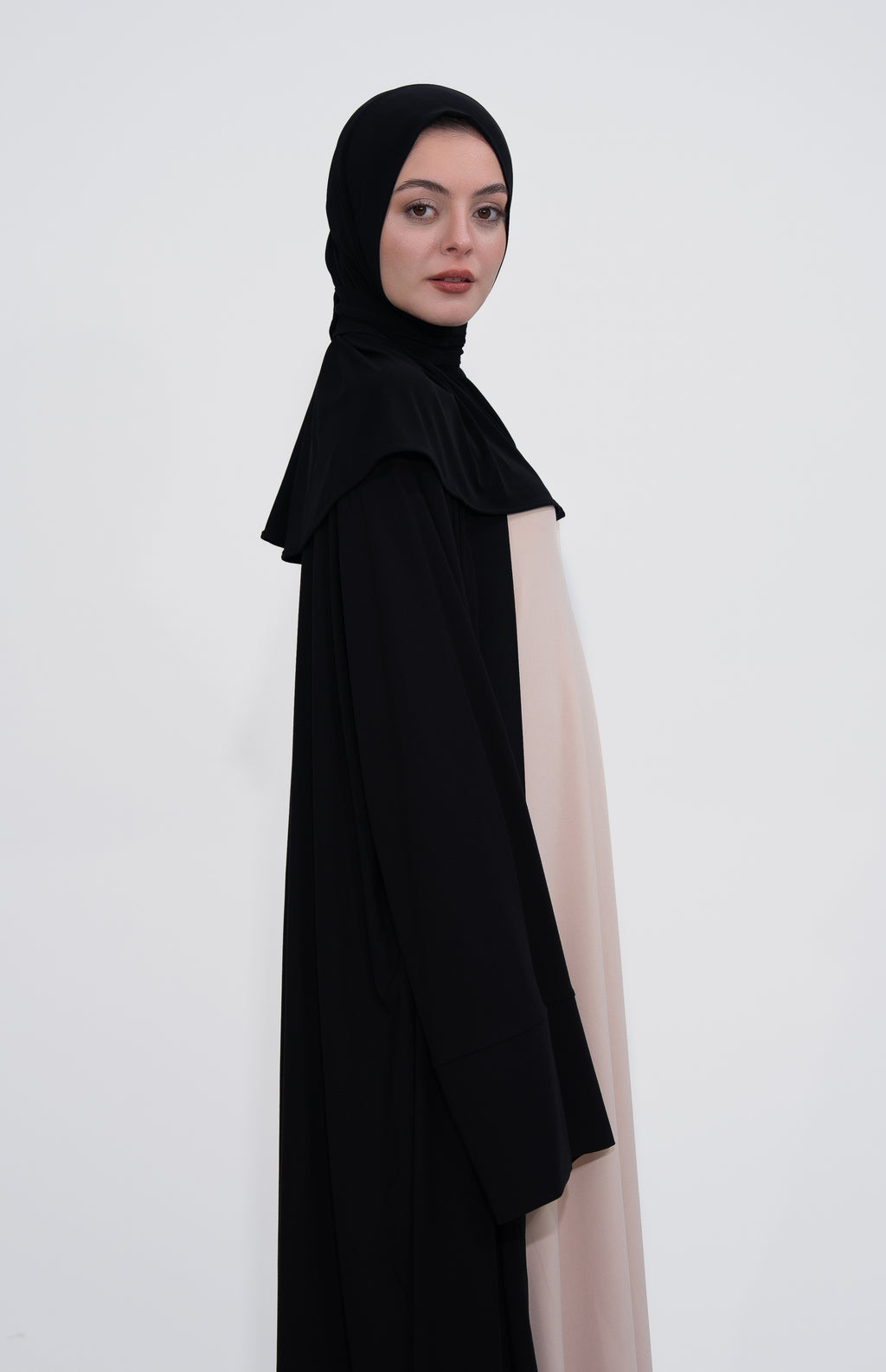 Tesettür Kaftan - Charcoal Black