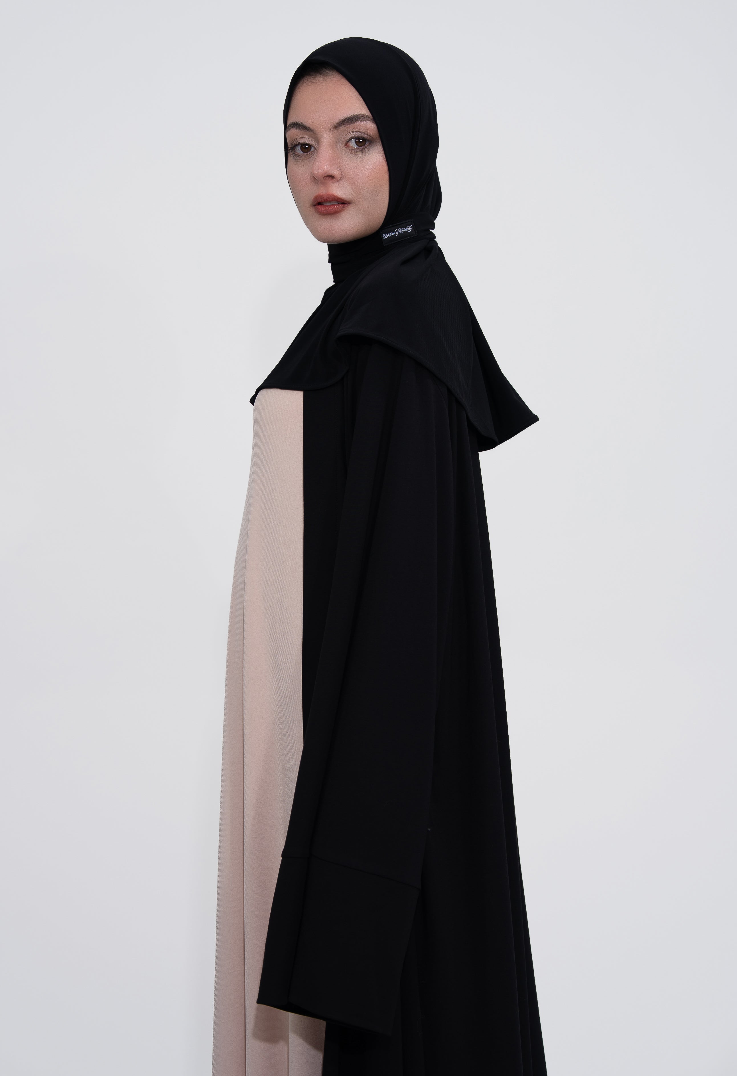 Tesettür Kaftan - Charcoal Black