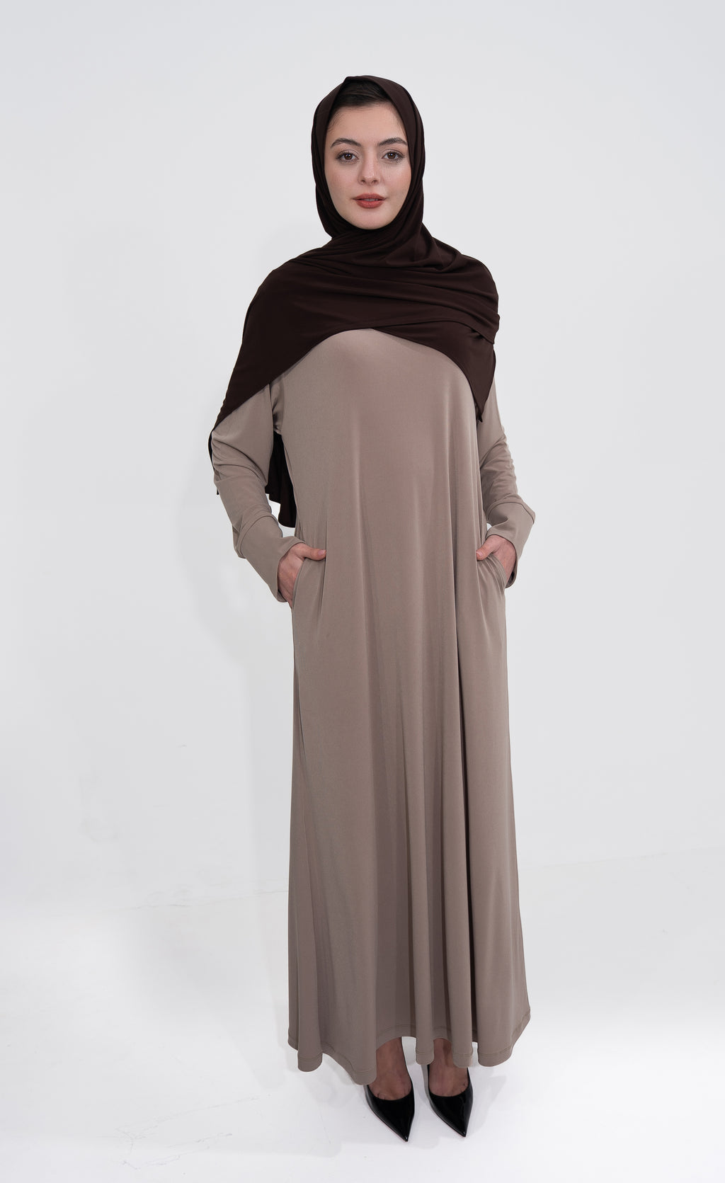 Hijab Kaftan - Charcoal Black
