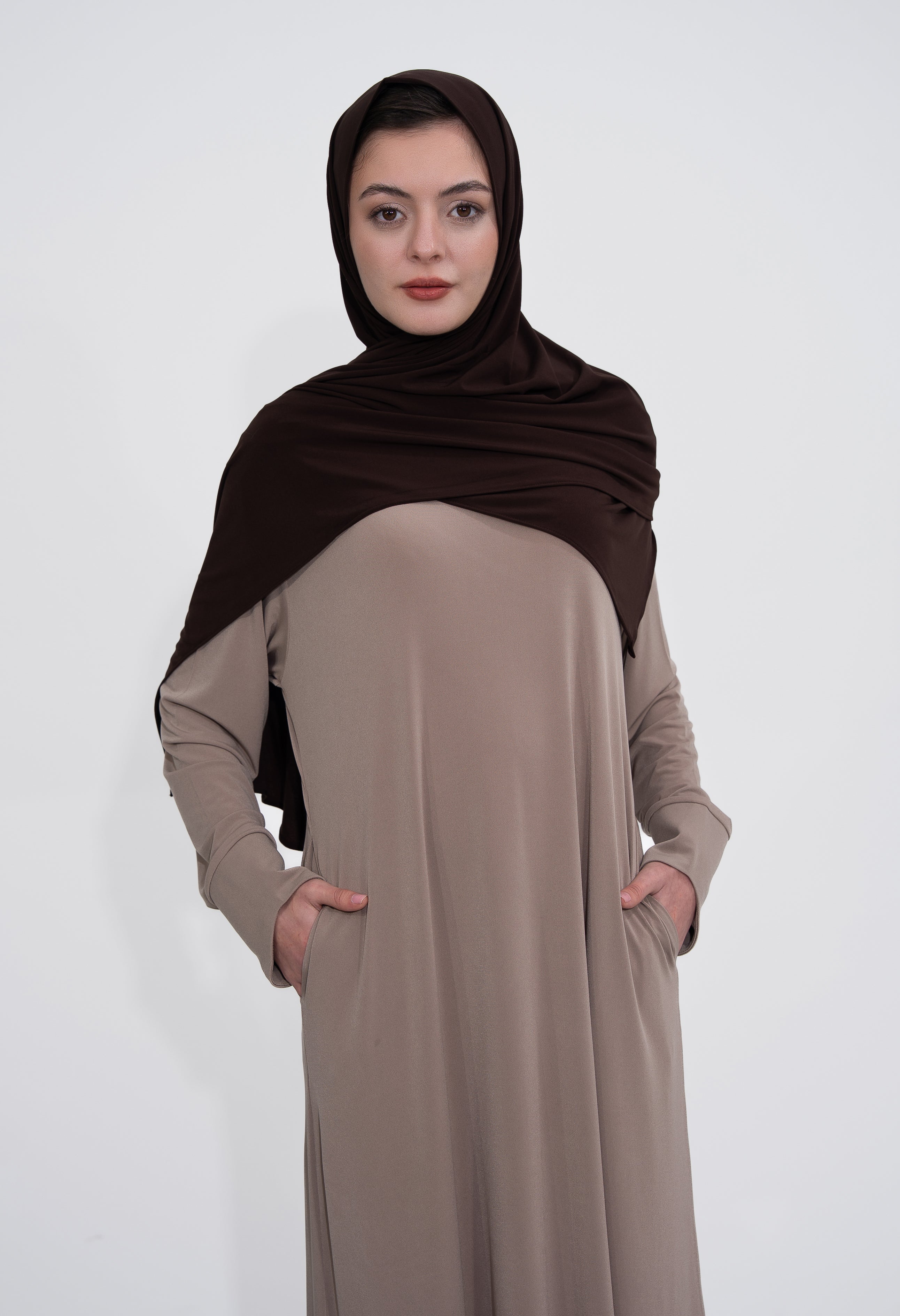 Tesettür Kaftan - Dusty Rose Taupe