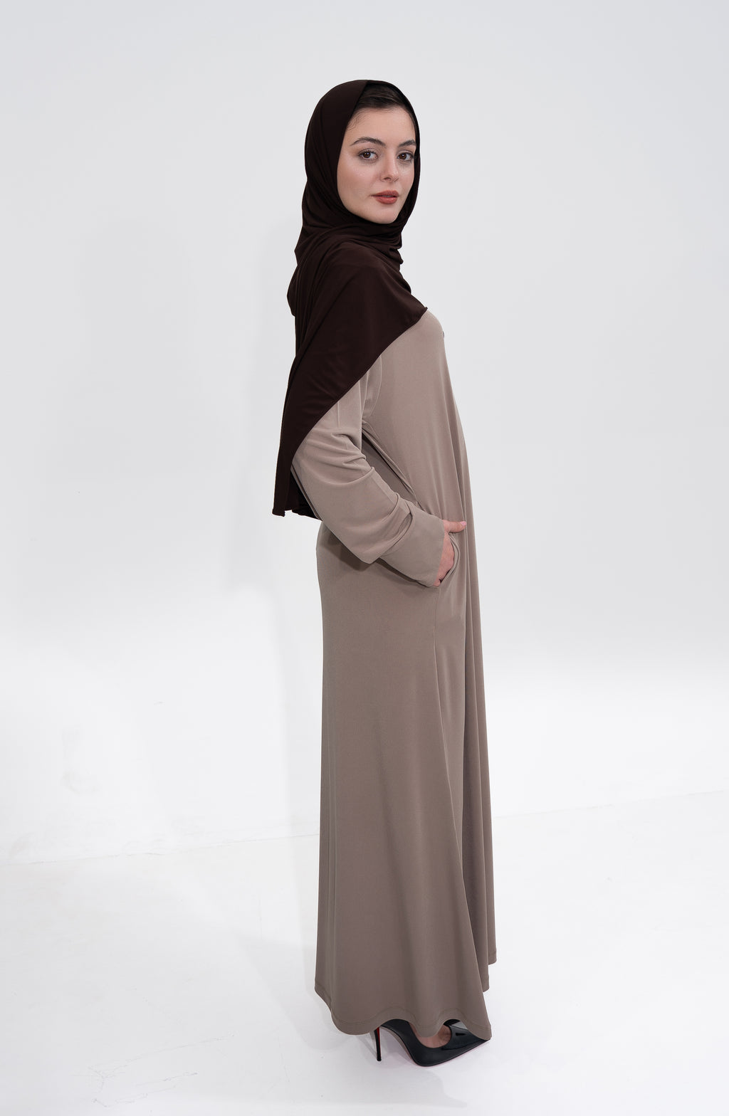 Hijab Kaftan - Charcoal Black