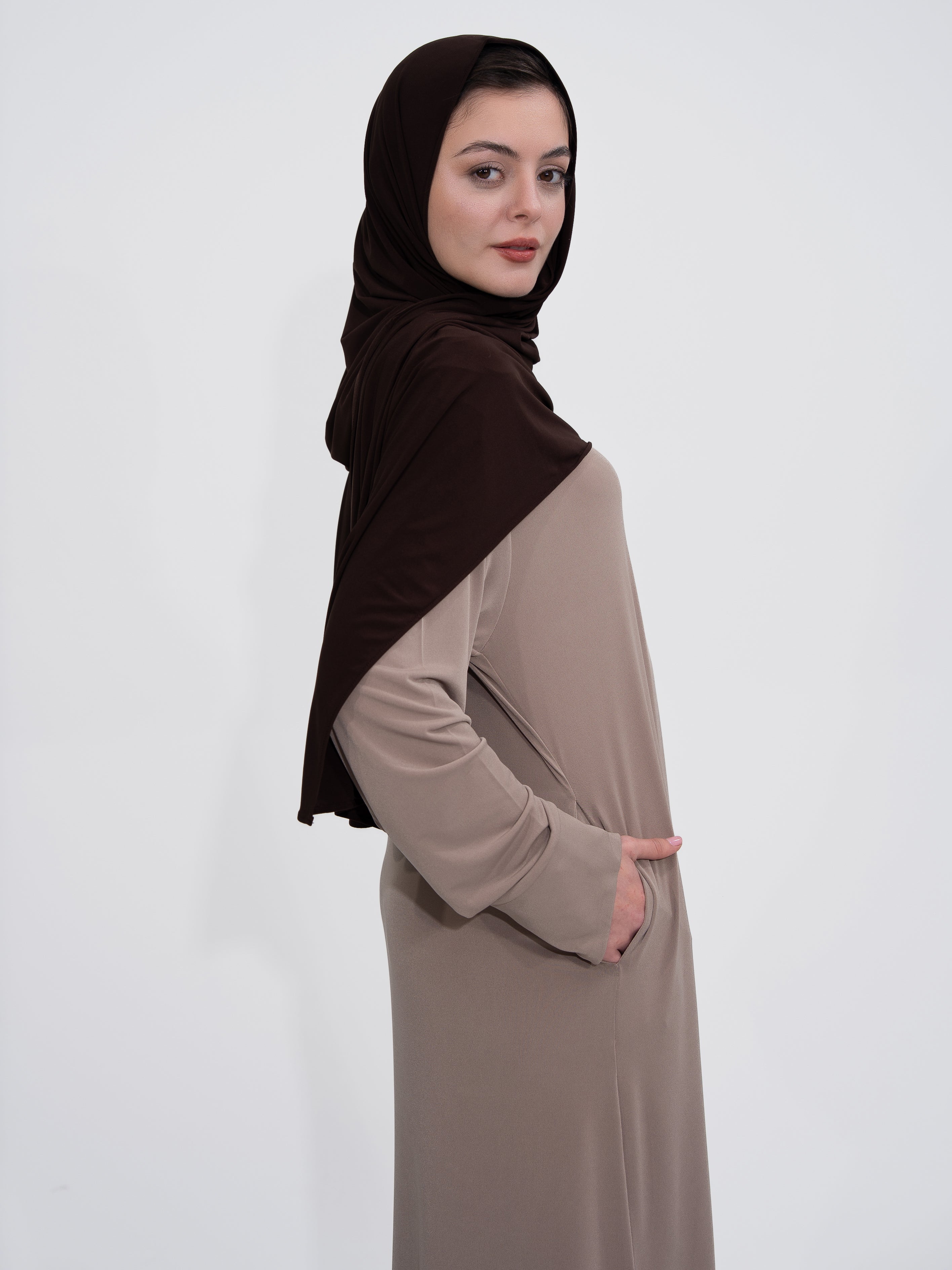 Tesettür Kaftan - Dusty Rose Taupe