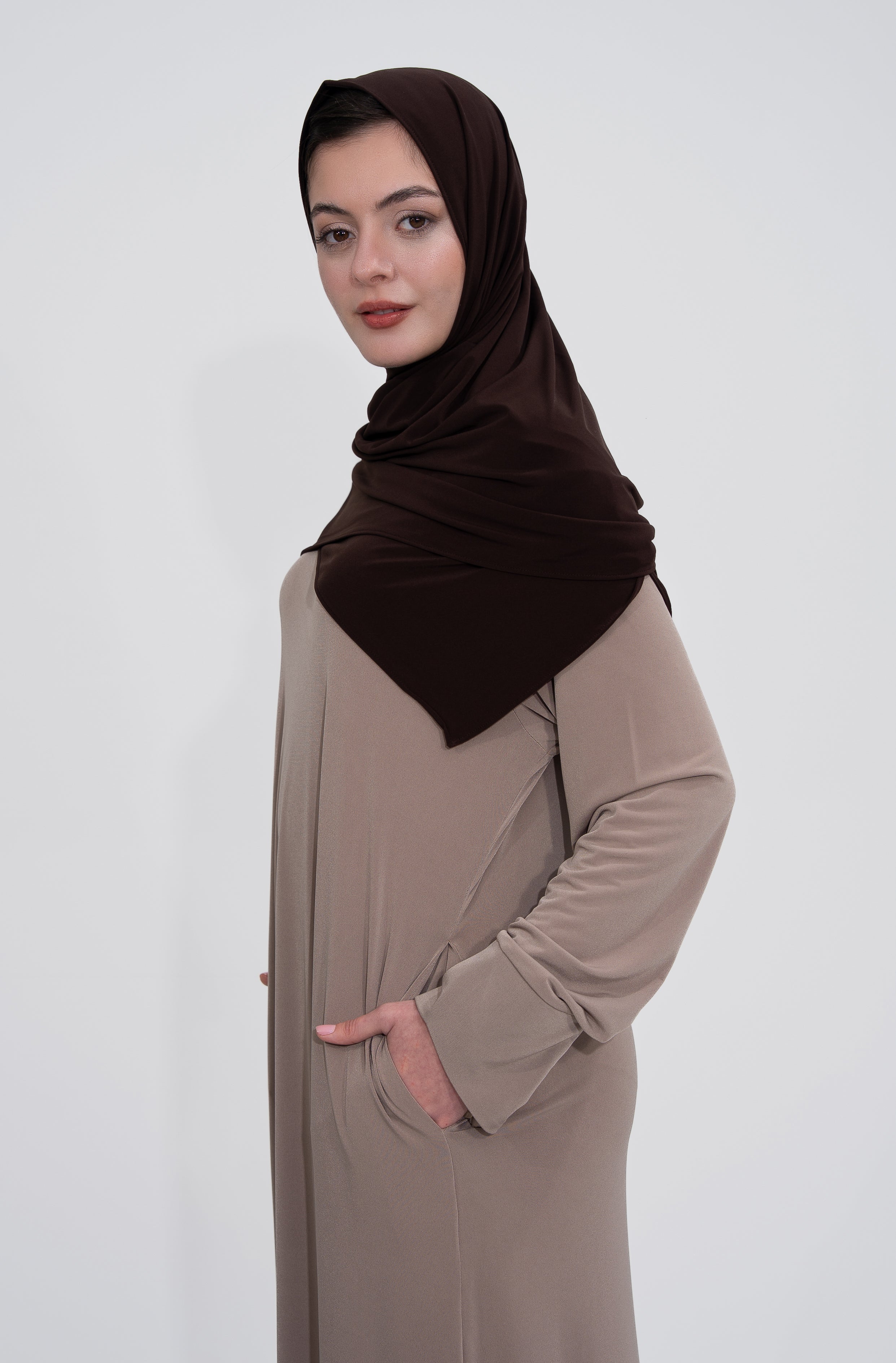 Tesettür Kaftan - Dusty Rose Taupe